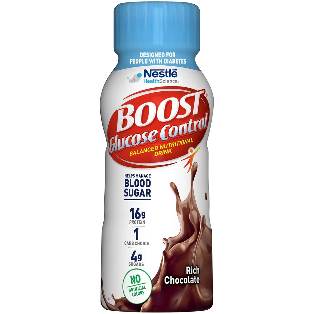 Boost Glucose Control Chokolade klar til at drikke, 8 Ounce (pakke med 24)