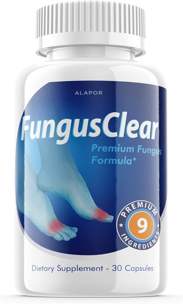 Svampefri - Probiotiske piller, Advance Formel Fungusclear kapsler, Max, for 30 dages forsyning.