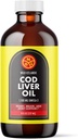 NGL Pure Cod lever Oil - Wild Islandsk - 1,100 mg Omega-3 + Natural Vitamin A & D - Heart and Brain Health, Joint Support 8 Fl Oz