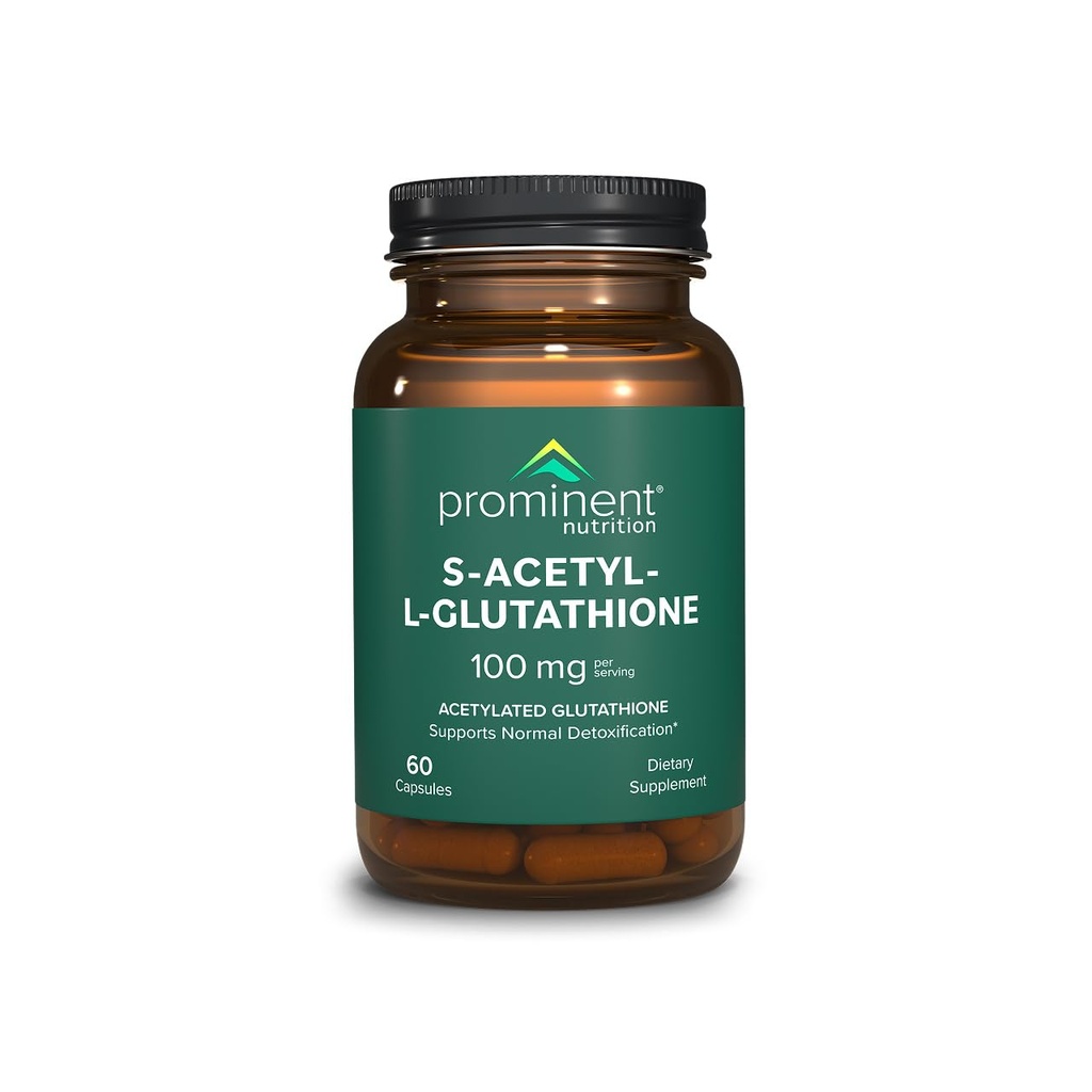 Fremtrædende ernæring S- Acetyl L- Glutathion supplement - Klinisk researched Emothion Acetyleret Glutathion til normal leverafgiftning Support & Optimal antioxidant Effect, Vegan - 1 Pack