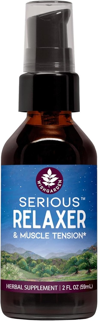 WishGarden urter - Alvorlig afspænding, Organic Herbal Muscle Afslapper Supplement, Understøtter Relief fra Muskelspænding og Sore Muskler (2 Ounce Pump)