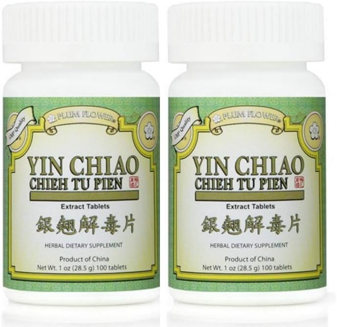 Blomst Blomst Yin Chiao Chieh Tu Extract, 100 tabletter (2 - Pack)