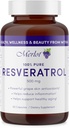 Merlot Resveratrol 500mg kapsler - 60 Greve - Skønhed inden for AntiAging supplement Non GMO Gluten Free- Made in USA