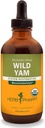 Herb Pharm Certified Organic Wild Yam Liquid Extract til understøttelse af bevægeapparatet - 4 Ounce