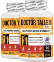 NuBest Doctor Taller Kids Multivitaminer, Toddler Vitaminer - Support Bone Strength, Forstærket Immunitet med Calcium, Multivitaminer til alderen 2 til 9 - Grape Flavor - 90 tyggetabletter