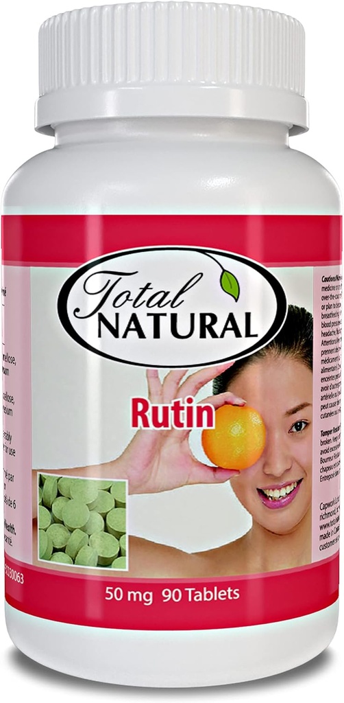 Rutin 50 mg 90 tabletter [1 flaske], hjælp Absorb og udnytte C-vitamin, forbedret vaskulær sundhed, Vision Care