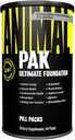 Animal Pak - Convenient Multivitamin for Men & Women Daily All-in-One Vitamin & Supplement Pack - Zinc, Vitamins C, B, D, Amino Acids, and Immune Support - Sports Nutrition Performance - 44 Count