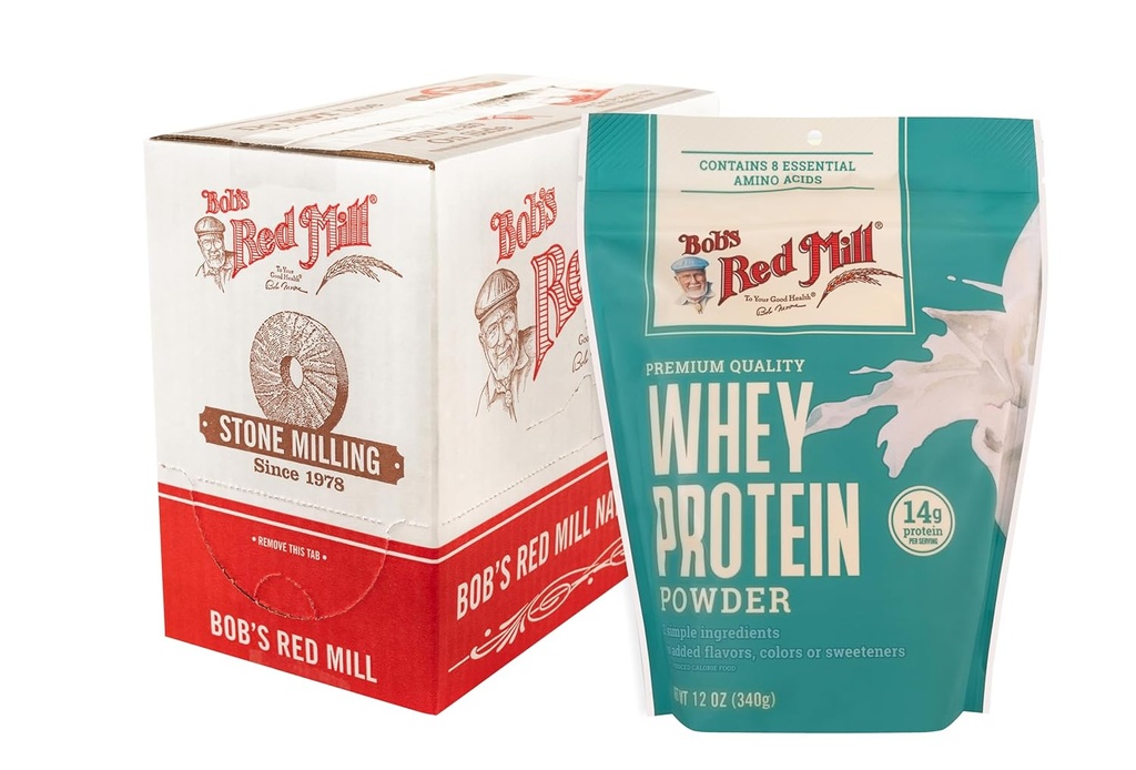 Bob 's Red Mill Whey Protein Concentrate, 12oz (Pack of 4) - Keto Friendly, Kosher