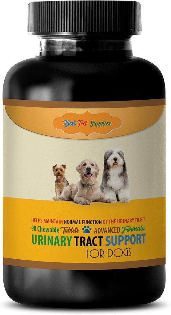 Blogen støtte til hunde - Hunde Urinary Tract Support - Opretholde sundhed funktion - CHEWABLE - uva Ursi til hunde - - hund kosttilskud & vitaminer - hund vitaminer og multivitaminer - 90 Treates (1 flaske)