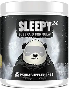 Underground Bio Labs ™ Panda SUPPS - Sleepy 2.0 Natural Sleep Aid Formel: 5mg Melatonin, 300mg GABA, Kamille Extract, (Honey Lemon Tea) 30 Serveringer