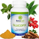 Glucofix - Berberine Supplement - Urte tillæg med kanel, Gymnema, Berberine, Bitter Melon, og gurkemeje - 120 kapsler