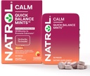 Natrol Quick Balance Calm Mints, Kosttilskud, Raspberry Lemonade Artificielt smag, 30 Greve, 15 dages forsyning