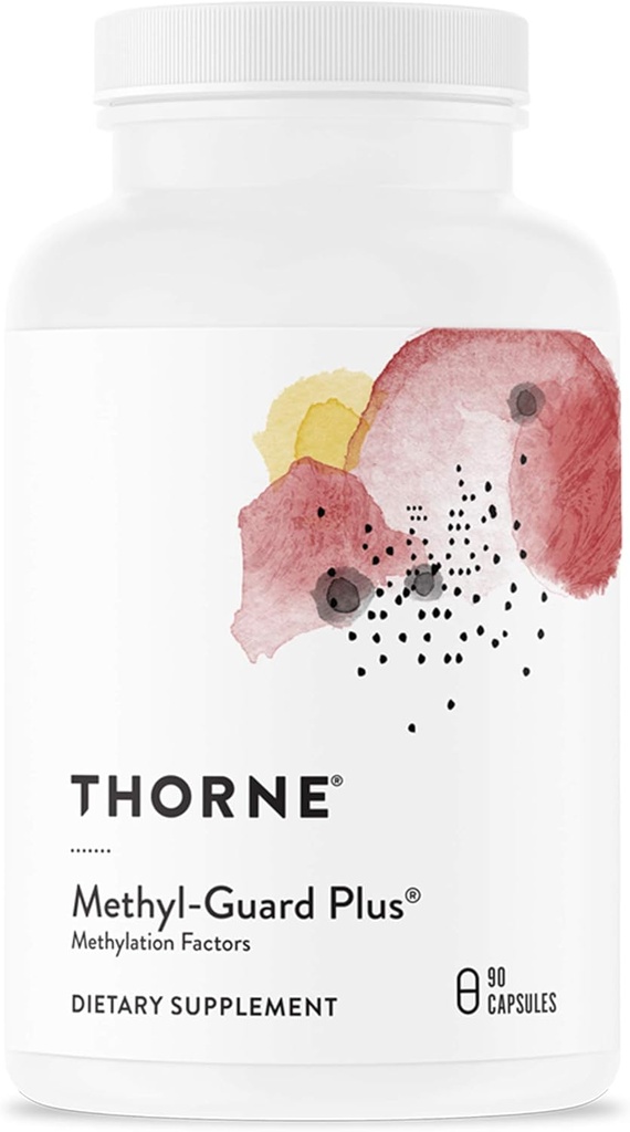 THORNE - Methyl- Guard Plus - Active Folate (5-MTHF) med vitaminer B2, B6 & B12 - Understøtter Methylering og sundt niveau af homocystein * - Gluten, Dairy & Soy- Free - 30 Serveringer