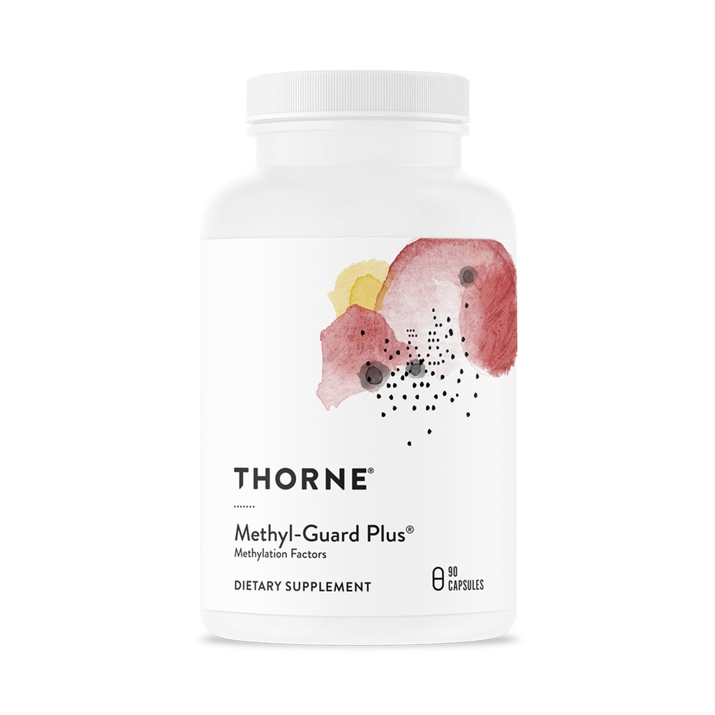 THORNE - Methyl- Guard Plus - Active Folate (5-MTHF) med vitaminer B2, B6 & B12 - Understøtter Methylering og sundt niveau af homocystein * - Gluten, Dairy & Soy- Free - 30 Serveringer