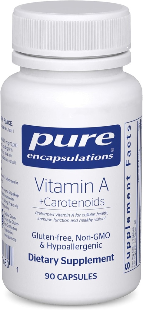 Rene indkapslinger Vitamin A + Carotenoider (Lutein, Zeaxanthin, og Astaxanthin)