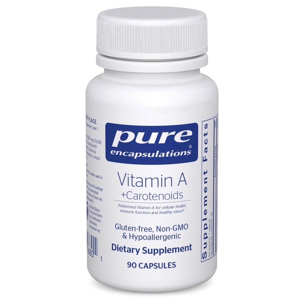 Rene indkapslinger Vitamin A + Carotenoider (Lutein, Zeaxanthin, og Astaxanthin)