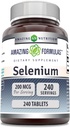 Amazing Formulas Selenium 200 Mcg Mex124; Tablets Supplements 124; Non- GMO Mex124; Gluten- Free Mex124; Made in USA (1 Pack Mex124; 240 Count)