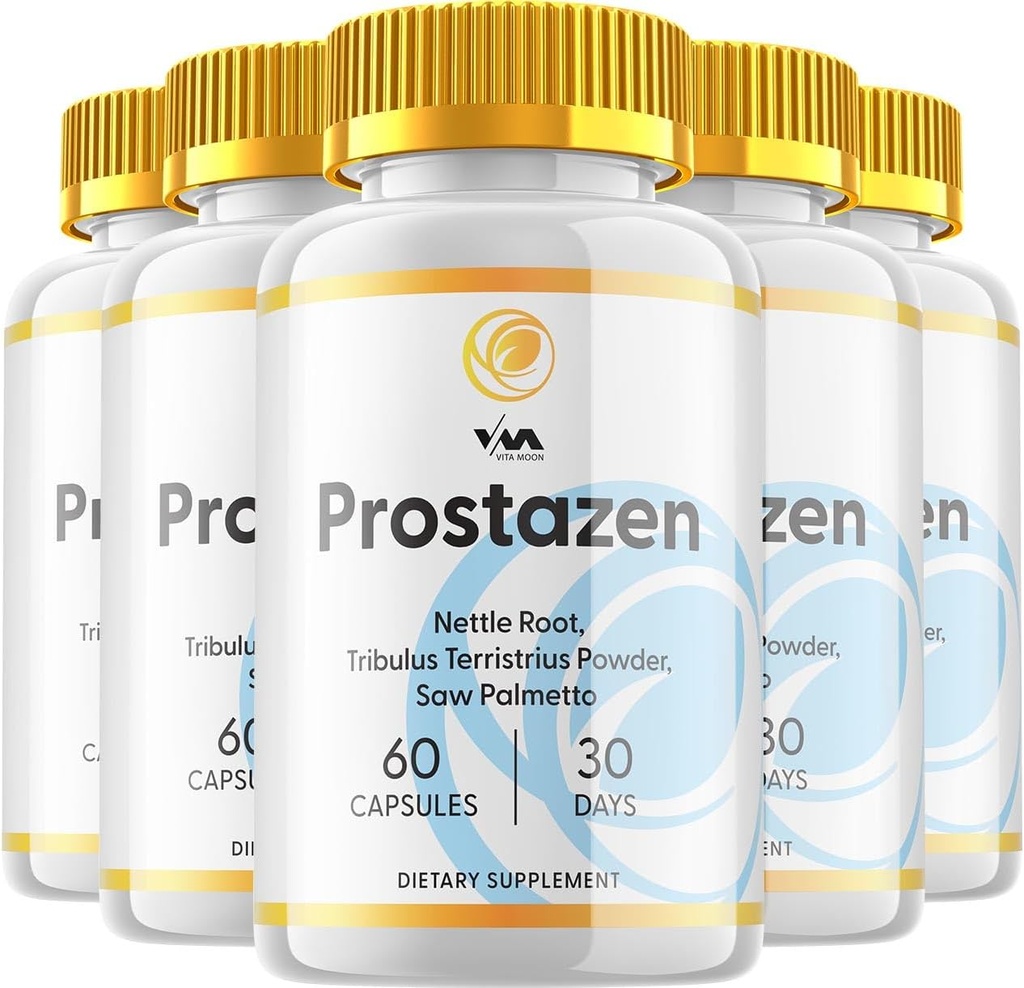 (5 Pack) Prostazen Prostata Support Kapsler - Prostazen Pills Supplement, Maksimal Styrke, Ny Forbedret Multivitamin Formulering, Prostazen Anmeldelser, 300 Kapsler