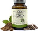 Urteudtræk Pure Organic Valerian Root Capsules - 900 mg - Non- Habit Danning uden melatonin, Non- GMO - 60 Grev Vegan Capsules, Urteudtræk