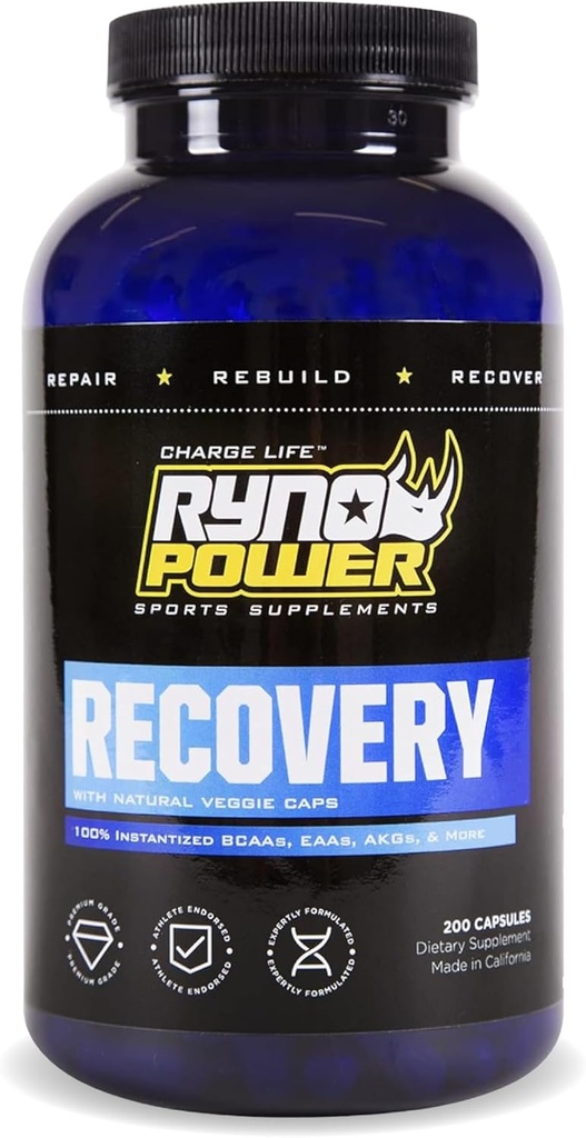 Ryno Power Recovery Post- workout supplement kapsler (33 Servere)