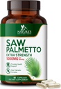 Saw Palmetto for mænd 1000MG - 3X Strength Prostata Health Supplement - Urteudtræk Supplement - Prostata Kosttilskud til mænds sundhedsstøtte, Prostata Urinary & Hår Health Support - 60 kapsler