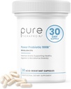Pure Therapro Rx Power Probiotic 100B ttesmå 124; 30 Acid resistent kapsler - 1 måned Tilgang 124; 4 Bevis Stammer 100 Billioner CFU = 124; Flora Balance & Forgasningsbehov 124; NO køling kræves 124; Non-GMO-piller 124; Zero Fillers