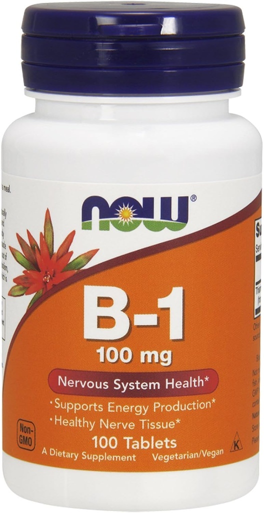 Nu B1- vitamin (thiamin) 100mg, 100 tabletter (pakning med 4)