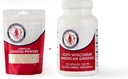 Dairyland American Ginseng Powder 4 oz and Capsules 75 ct Pack of Wisconsin Ginseng - Direkte fra Farmer til Forbruger