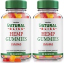 NutraRize (Pack of 2 Natural Bliss Gummies, Hamp Supplement for Tranquility, A Daily Indulence of Relaxation and Focus, NaturalBliss Anmeldelser (120 Gummies)