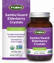 Flora - SambuGuard Elderberry krystaller, Giver antioxidanter og immunforsvar, Styrke Immunitet, Detox Body, Boost Energy, 1,7-oz. Pulver
