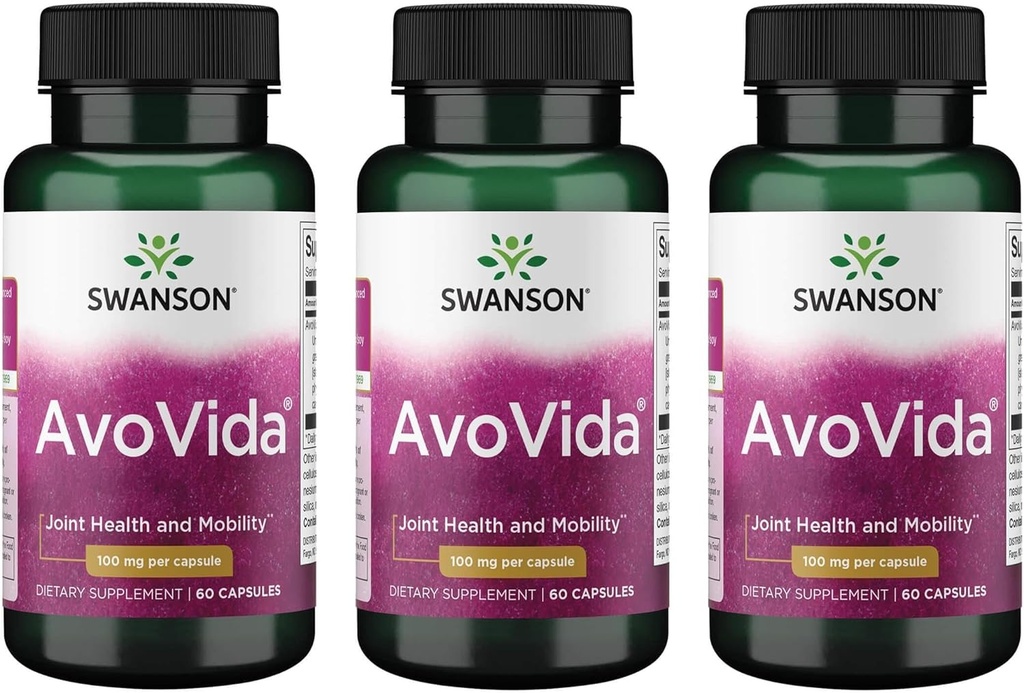 Swanson Avovida 100 milligram 60 kapsler (3 pakker)