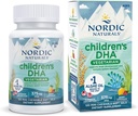 Nordic Naturals Children 's DHA Vegetarian - Kids DHA Omega-3 Supplement -Algae Oil - Berry Lemonade Mini Chewables - Plantbaserede Formel for alderen 3 + - 120 Soft Gels - 40 Serveringer