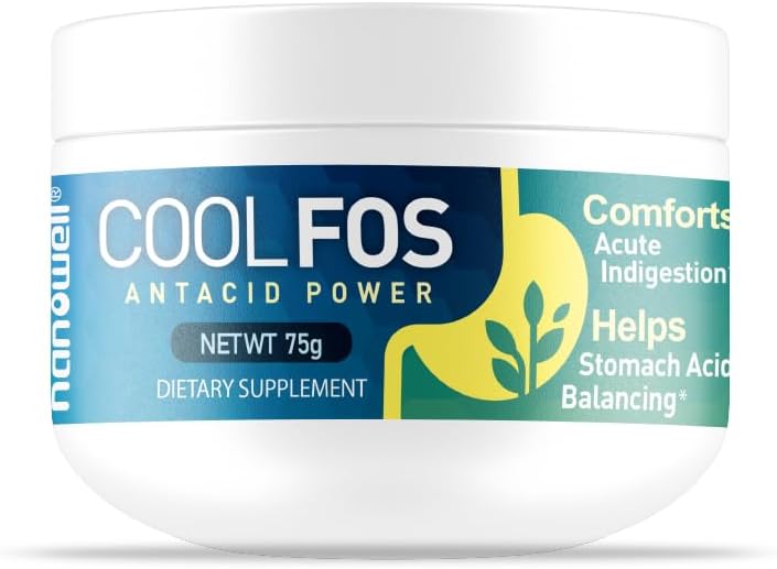 Nanowell Cool FOS 75g Antacida Power - fordøjelse og Gastrointestinal sundhed pulver supplement