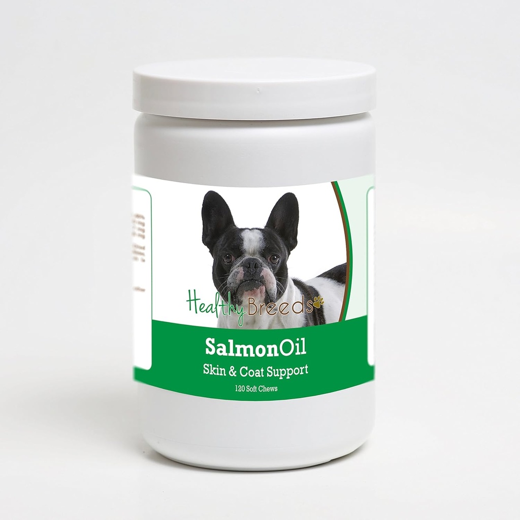 Sunde racer Fransk Bulldog Salmon Oil Soft Chews 120 Greve