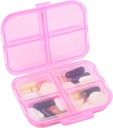 Rejse Pill Organizer Small 8 Grid Compartments Pill Holder Box - Bærbar Medicine Container Case - Daglig ugentlige Medication Organizer