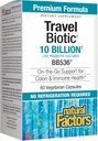 Naturlige faktorer, TravelBiotic, understøtter kolon og immunforsvar, Hylde Stabil Probiotisk supplement, 10 Millioner CFU, Vegan, 60 kapsler (60 portioner)