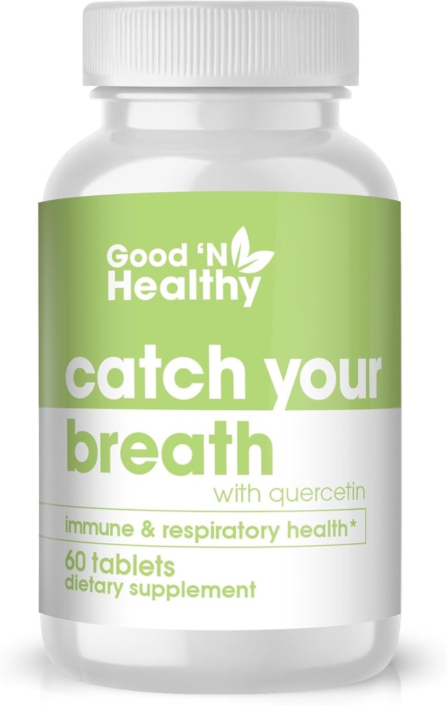 God 'N sund Quercetin Fange din ånde med Plant baseret Quercetin supplement til forbedret immunforsvar og respiratorisk sundhed, 60 tabletter