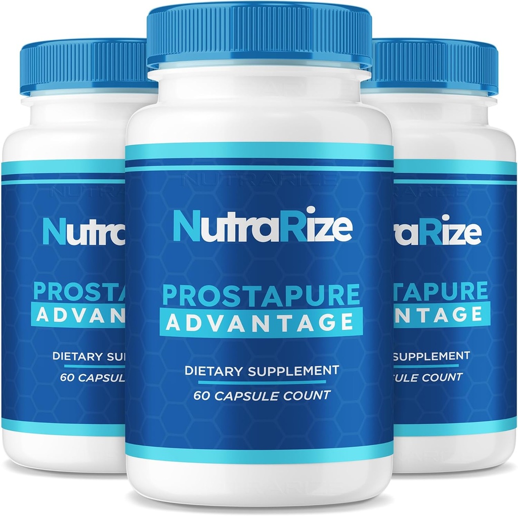 (3 Pack) Prostapure kapsler, Prostapure Advantage Prostata supplement, Official All- Natural Advanced Formel, Maksimal styrke piller til at understøtte den samlede sundhed, Prosta Pure Anmeldelser (180 kapsler)