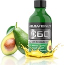 HNP Labs C60 Avocado Oil Cold Pressed Organic - Boost Energy, Mental Clarity, Slow Aging naturligt og ydeevne - 99,99% Sublimated C60 USA Made Organic Avocado Oil - GMP Certificeret for sikkerhed