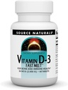 Source Naturals Vitamin D-3 2000 iu Understøtter Bone & immunforsvar - Sort Kirsebær Peach Flavor - 60 hurtige smelte tabletter