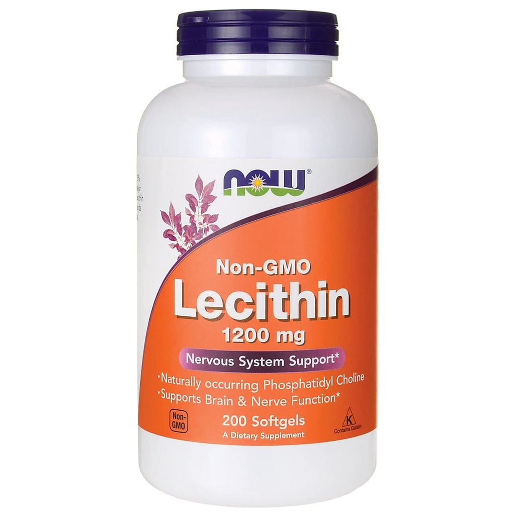 Nu Fødevarer Non- GMO Lecithin 1.200 mg 200 Sgels
