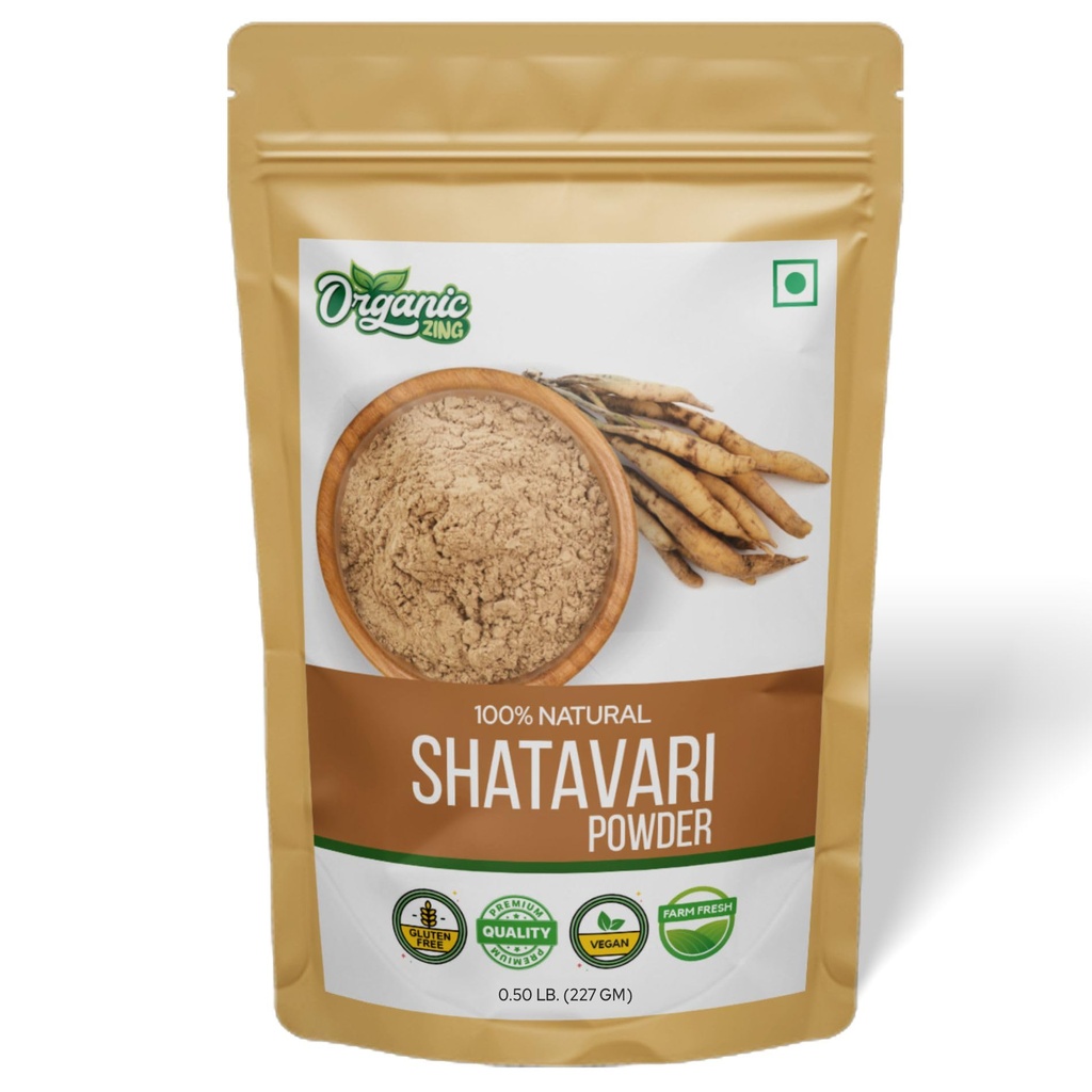 ORGANISK ZING Shatavari Powder Extract from Asparagus racemosus Beneficial for Women 's Health- 8 oz (227 gm) Pack of 1