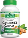 Botanic Choice Curcumin C3 Complex med Bioperine - Adult Daily Supplement - 30 piller