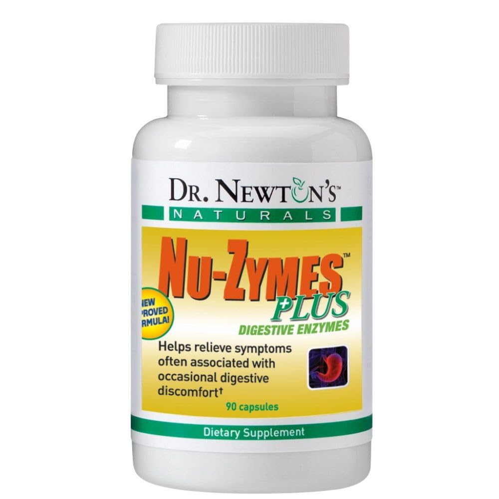 Dr. Newtons Naturals Nu- Zymes Plus fordøjelige enzymer 90 Vegetariske kapsler
