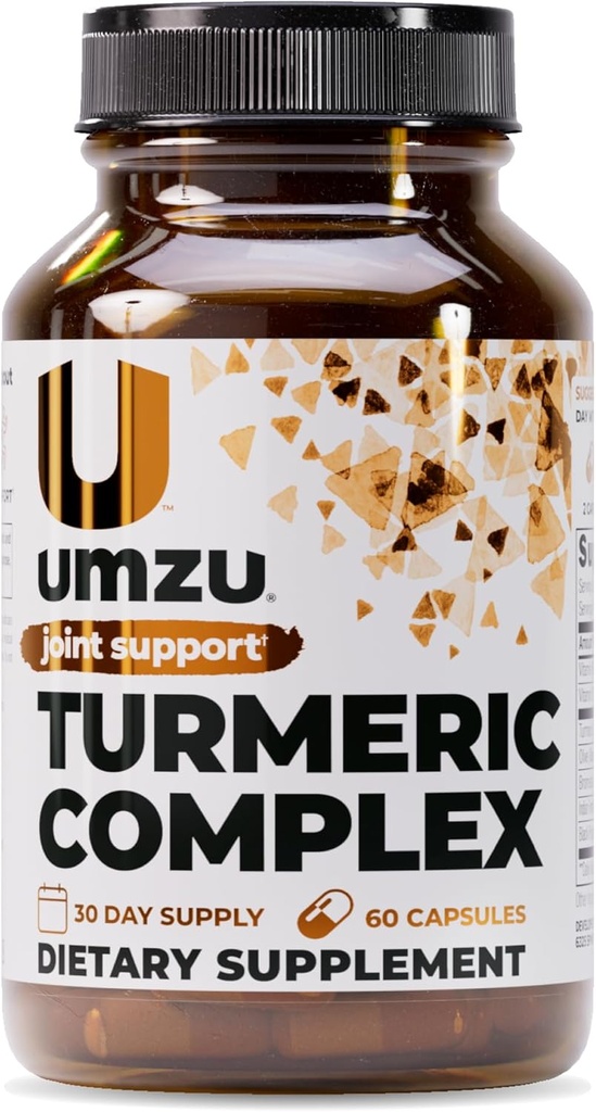 UMZU gurkemeje Supplement 124; Fælles Comfort 7 Naturlige ingredienser - Bromelin, Boswellia & BioPerine Black Pepper Bud124; Understøtter fælles sundhed & Immunitet (30 dages forsyning 124; 60 kapsler)