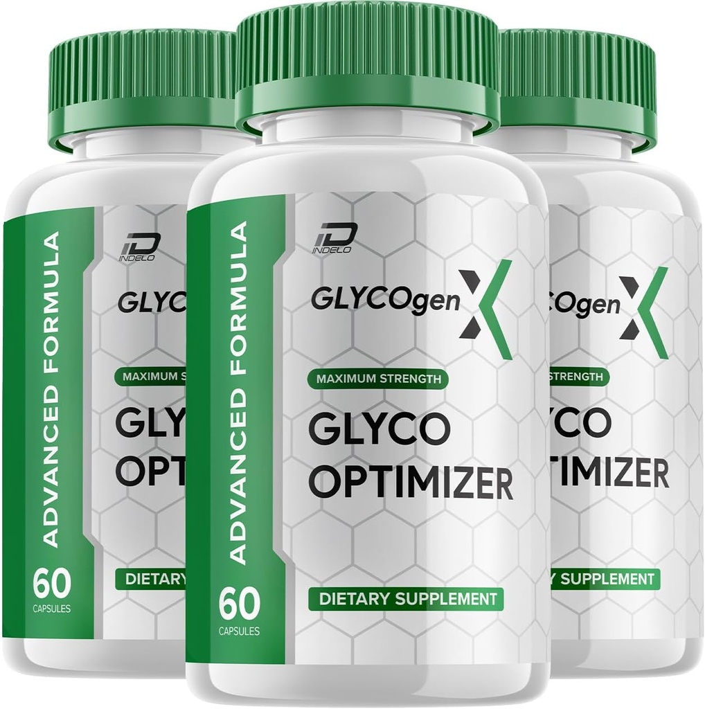 GlycogenX Glyco Optimizer Capsules Supplement - GlycogenX Optimizer Advanced Formula, Glycogen X Supplement, GlycogenX Booster Reviews, Maximum Strength Glycogen Supplement (3 Pack - 180 Capsules)
