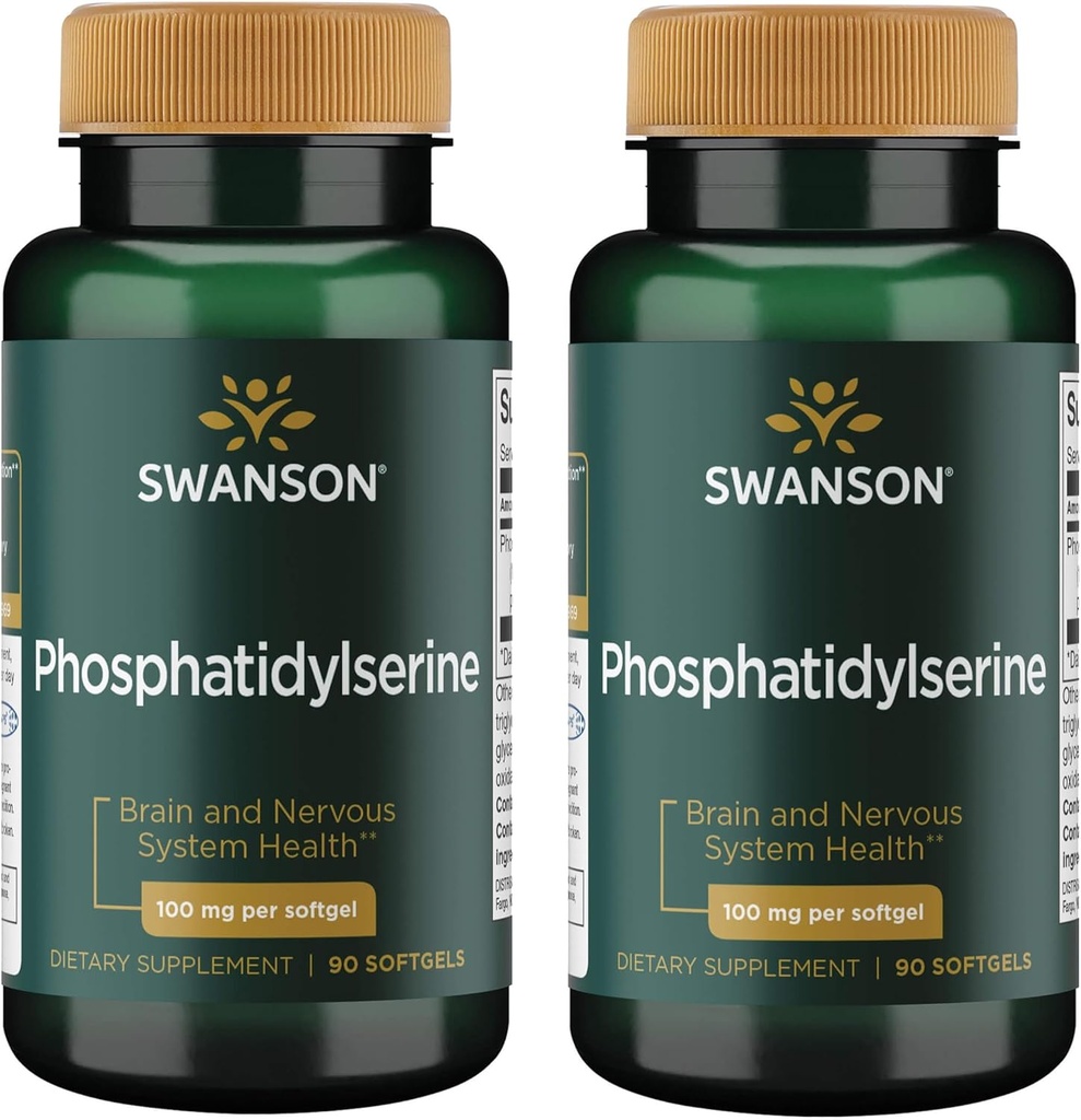 Swanson Phosphatidylserin 100 mg 90 Sgels (2 Pack)