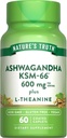 Nature 's Truth KSM- 66 Ashwagandha against 124; 60 Caplets against 124; med L- Theanine against 124; Vegan, Non- GMO, & Gluten Free Supplement