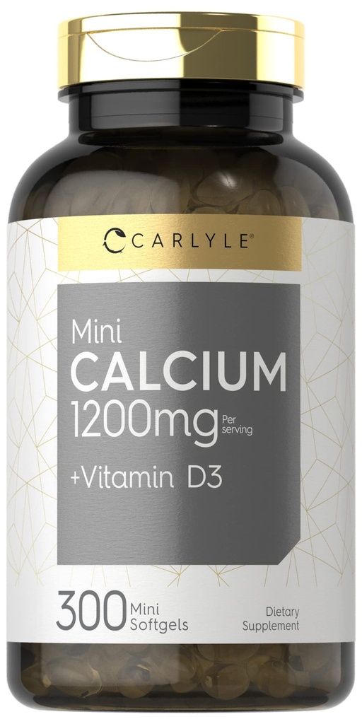 Carlyle Calcium 1200 mg med D3- vitamin 124; 300 Softgels
