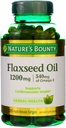 Nature 's Bounty Flaxsee Oil 1200 mg, Rapid Release Softels, Natural, White, 125 Greve, pakke med 2